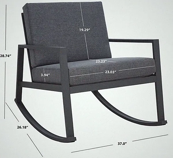 Safavieh CANTOR ROCKING CHAIR, Reduced Price 2172751691 PAT7727A