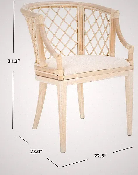 Safavieh CARLOTTA ARM CHAIR, Reduced Price 2172782423 SEA4013B