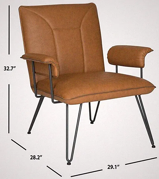 Safavieh Century Modern Leather Arm Chair, Reduced Price 2172710360 FOX1700C